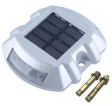 Goujon de route solaire à LED en fonte d'aluminium/voyant d'avertissement à haute-intensité