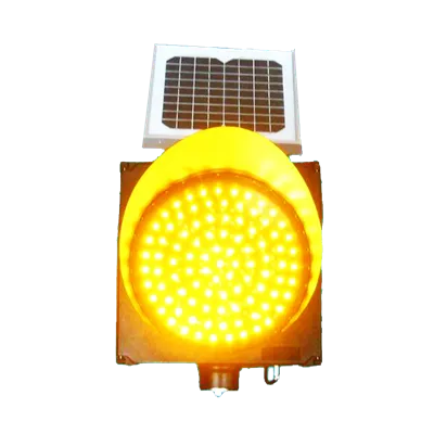 Voyant d'avertissement solaire jaune clignotant